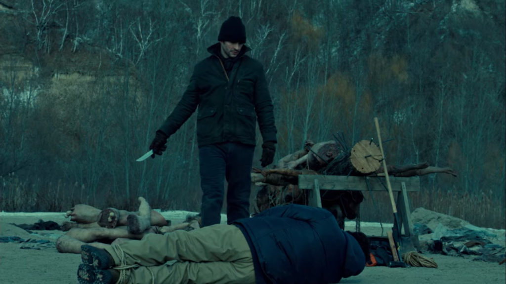 Will Graham from the TV show Hannibal imagines murdering a man